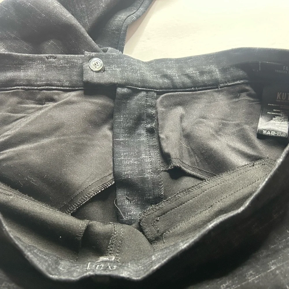 Kut from the Kloth Women’s Fab Ab Black Trouser skinny pants size 16 work wear